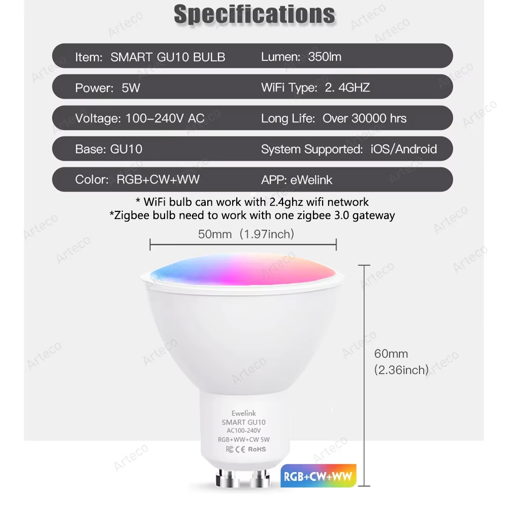 Ewelink GU10 Zigbee Светодиодн – обзор и цена Philips Bulb Hue